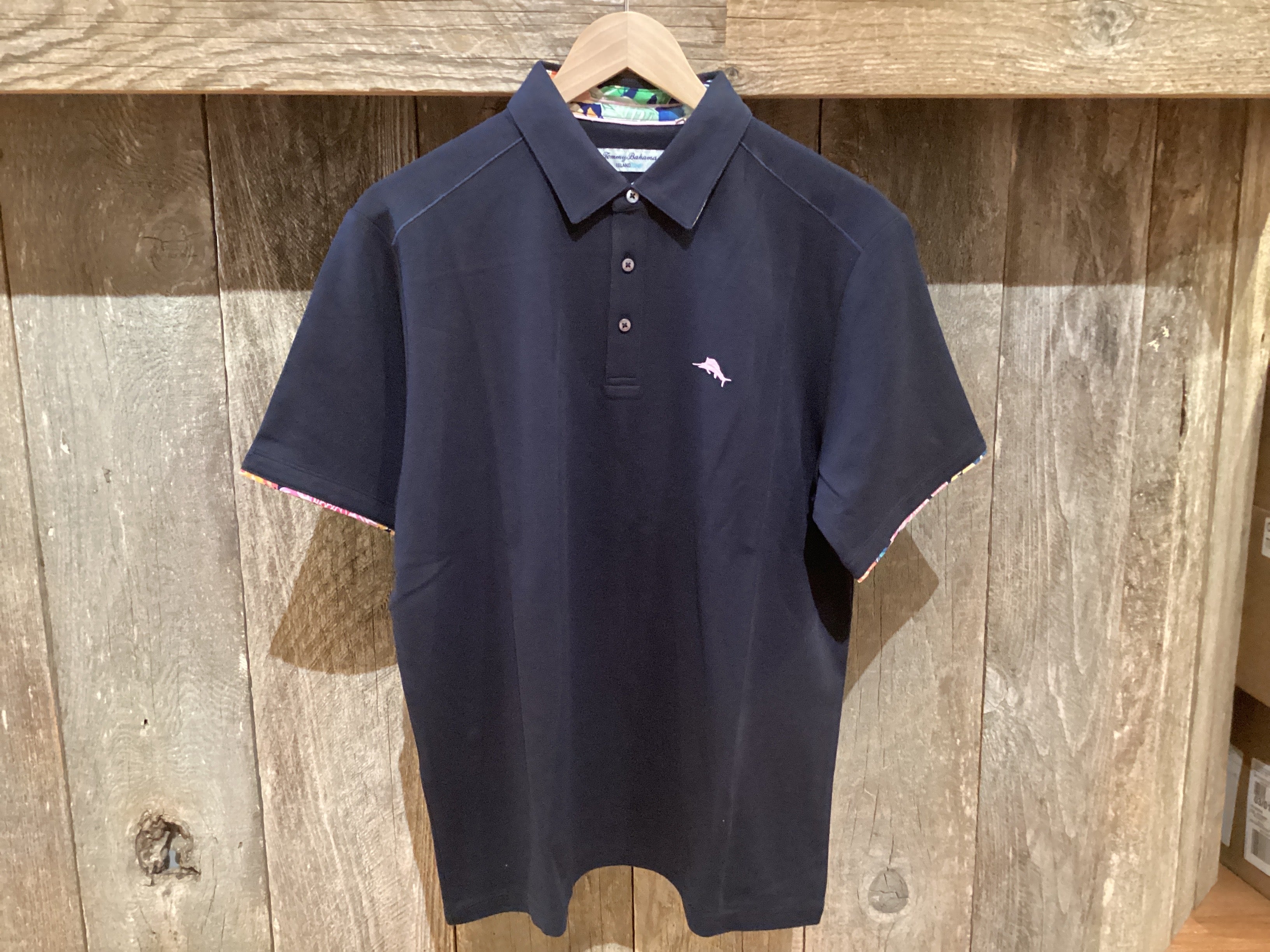 'Tommy Bahama Perfectly Paradise IslandZone Five O'Clock Polo' in 'Blue Note' colour