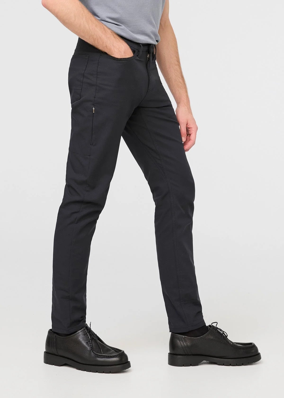 'Du/er NuStretch 5 Pocket Pant Slim' in 'Black' colour