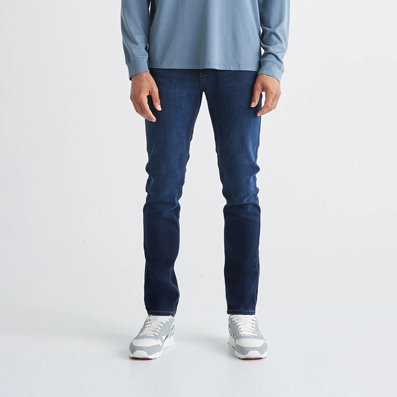 'Du/er Performance Denim Jean Slim - Dark Stone' in 'Dark Stone' colour