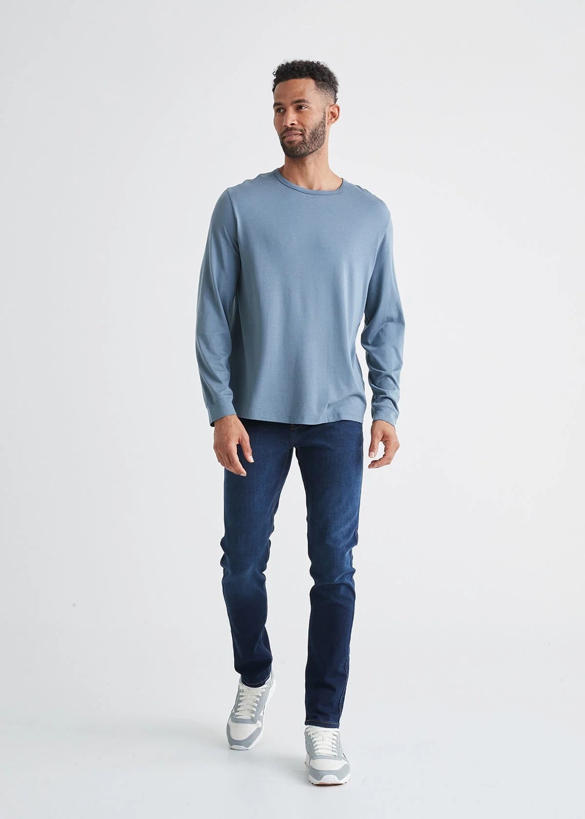 'Du/er Performance Denim Jean Slim - Dark Stone' in 'Dark Stone' colour