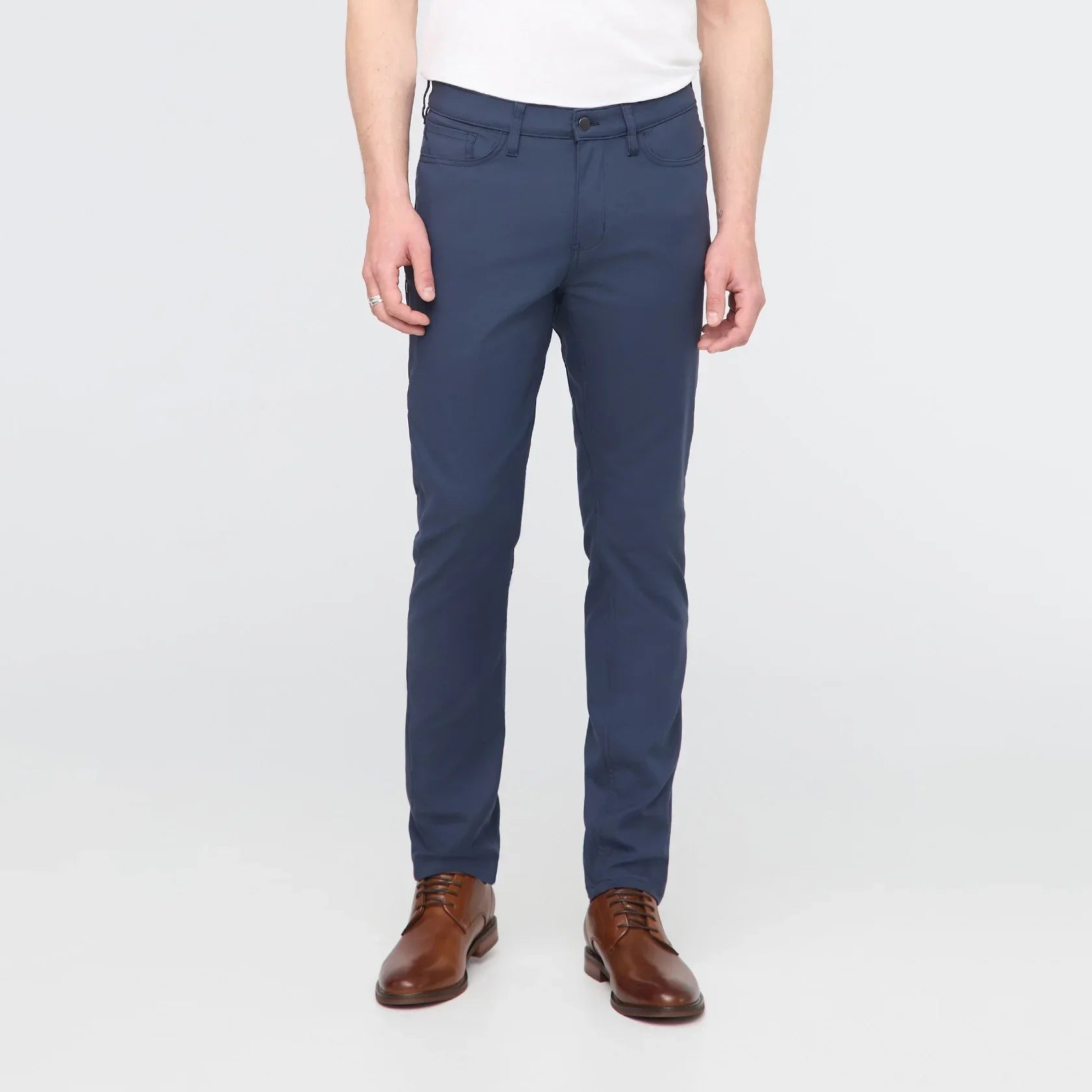 'Du/er NuStretch 5 Pocket Pant Slim' in 'Navy' colour