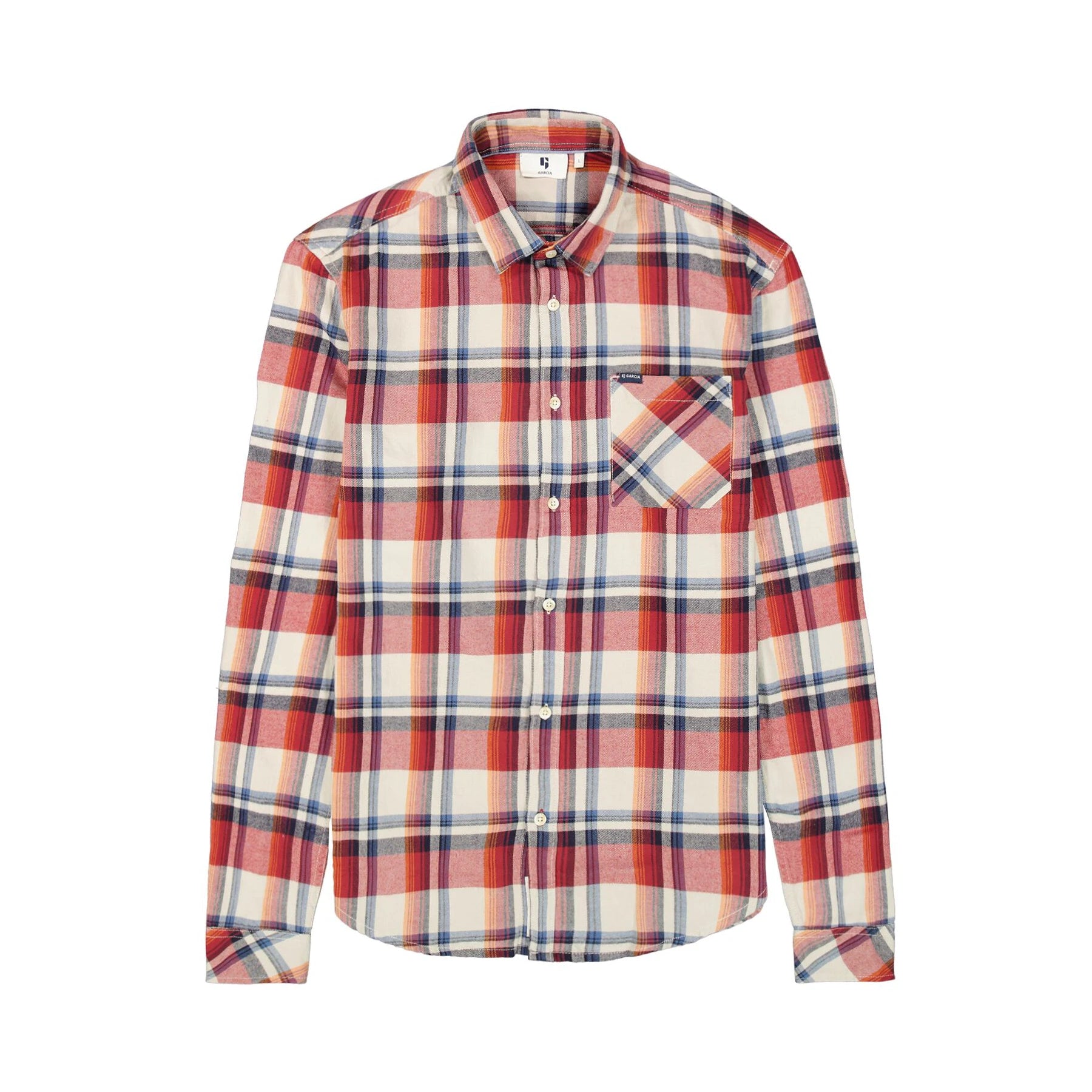 'Garcia U41081 Checked Shirt' in 'Red' colour.
