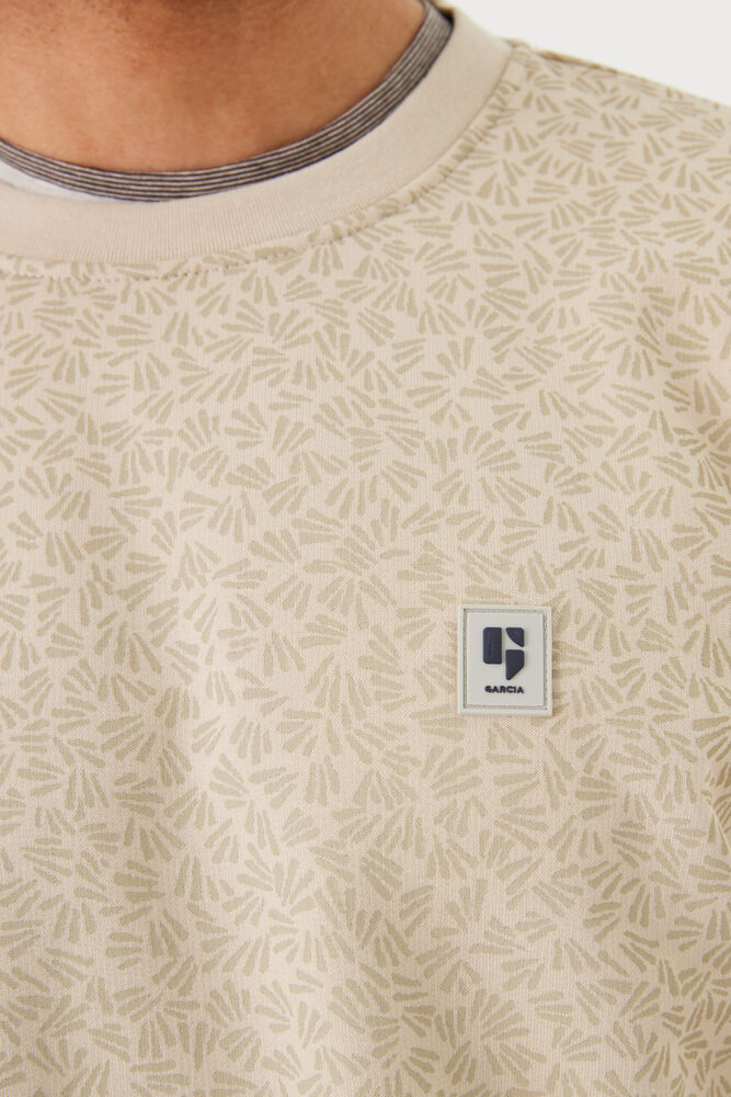 'Garcia N41270 Printed Pullover Sweater' in 'Brown' colour