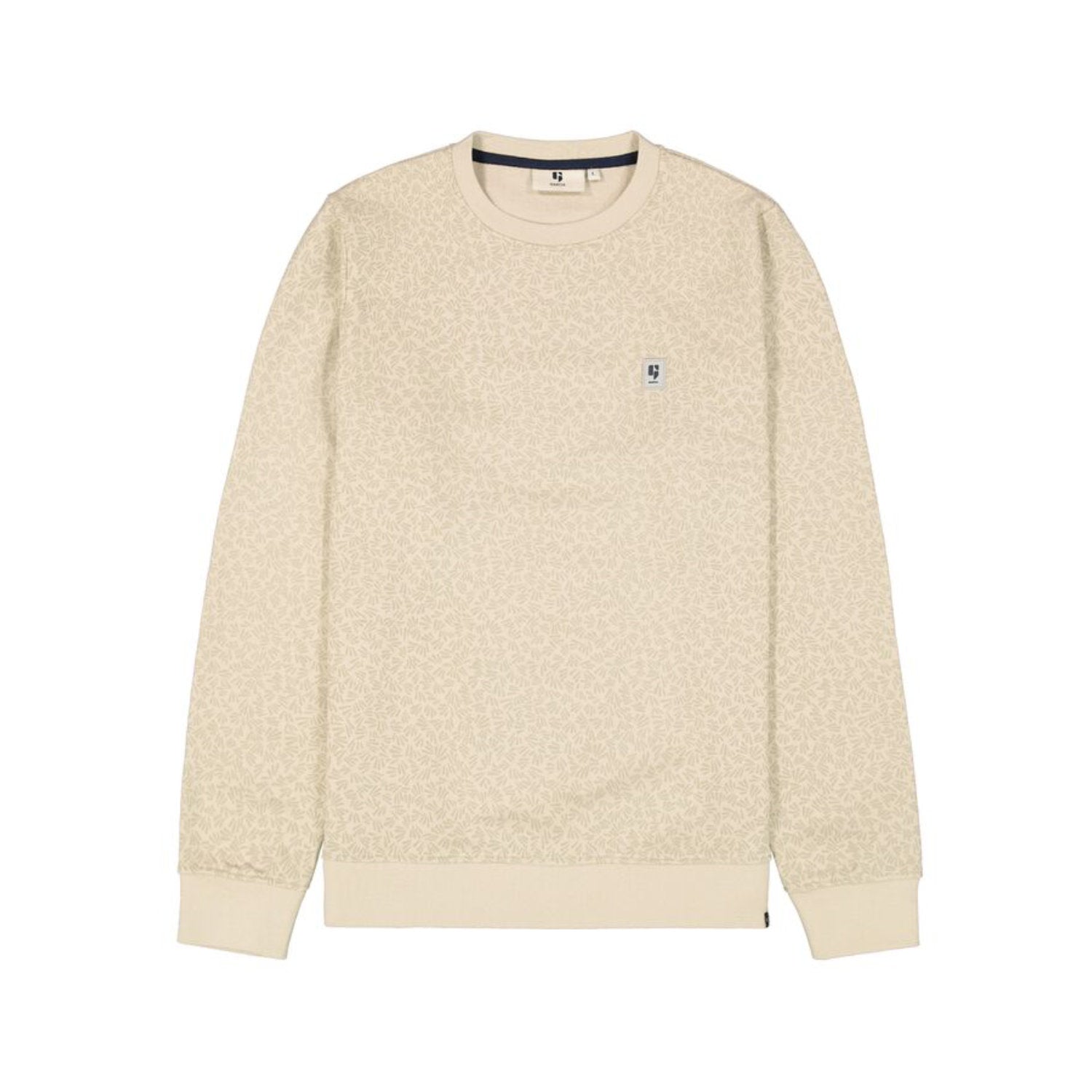 'Garcia N41270 Printed Pullover Sweater' in 'Brown' colour