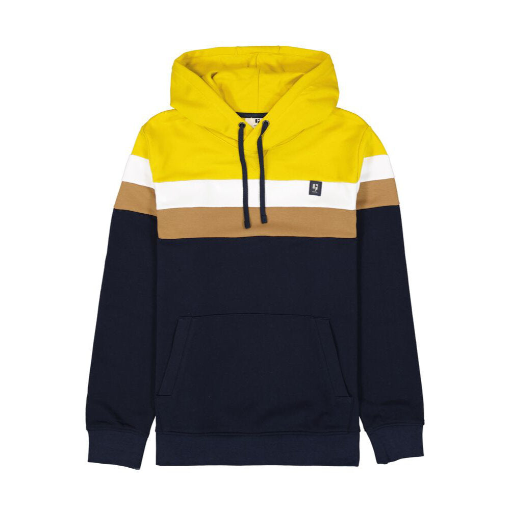'Garcia N41271 Colour Block Pullover Hoodie' in 'Blue' colour