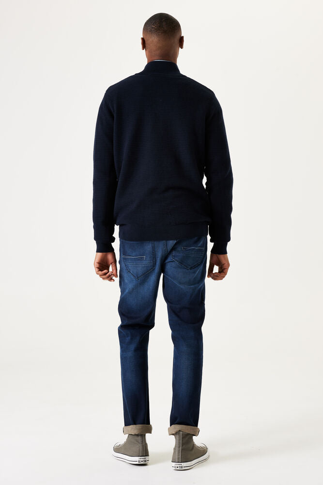 'Garcia T41241 Quarter Zip Sweater' in 'Beige' colour