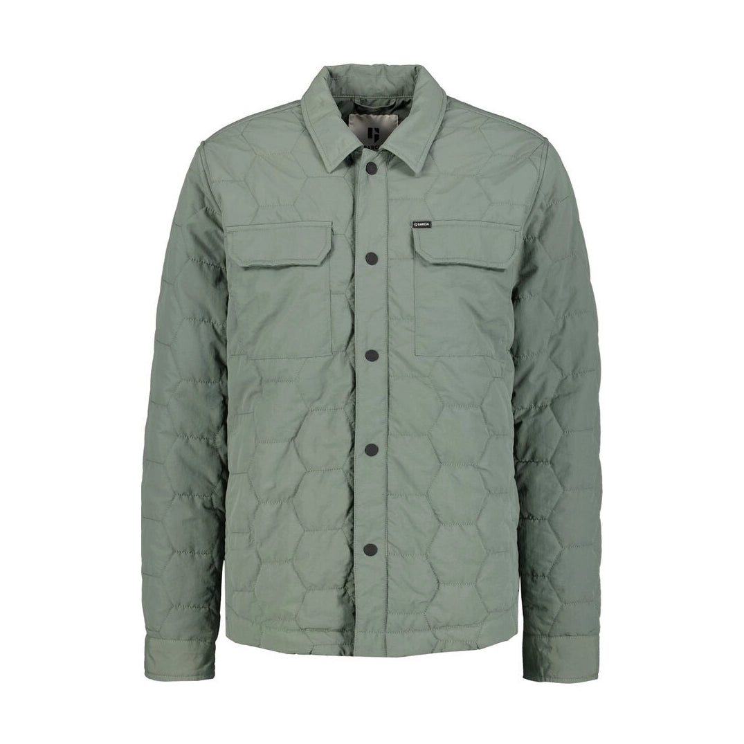 'Garcia U41103 Lightweight Overshirt' in 'Sage Green' colour