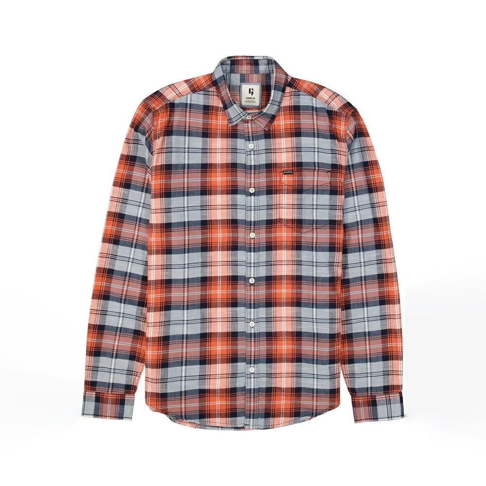 'Garcia Checkered Shirt' in 'Red' colour
