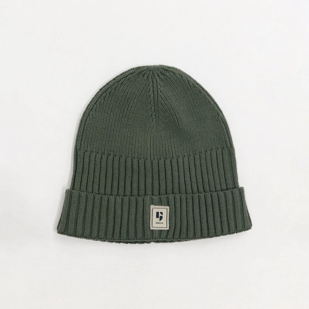 'Garcia U41132 Deluxe Ribbed Beanie' in 'Green' colour