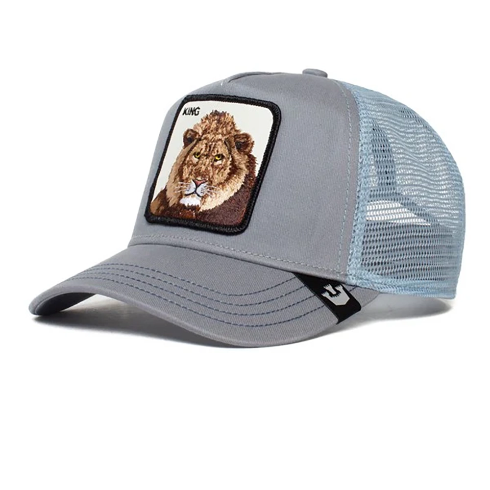 'Goorin Bros. The King Lion Trucker Hat' in 'Slate' colour