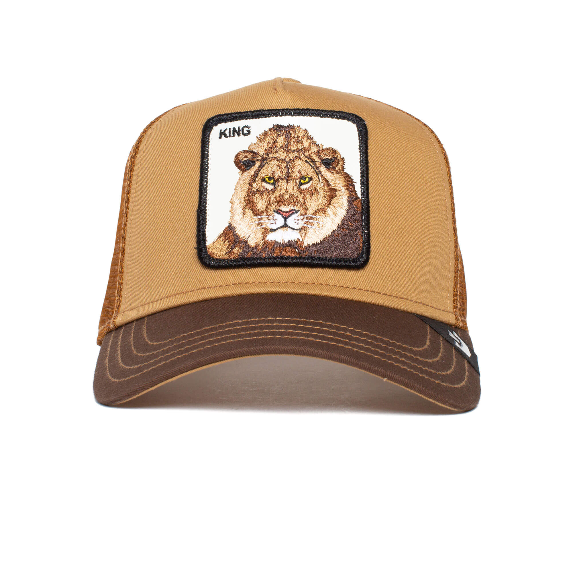 'Goorin Bros. The King Lion Trucker Hat' in 'Whiskey' colour