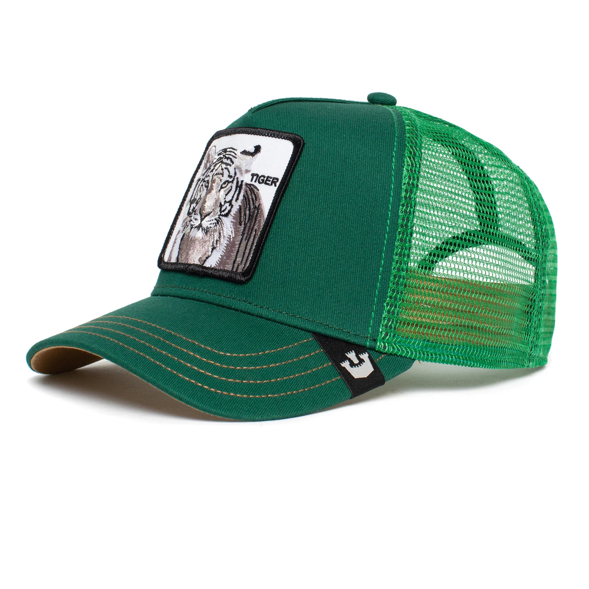 'Goorin Bros. The White Tiger Trucker Hat' in 'Green' colour