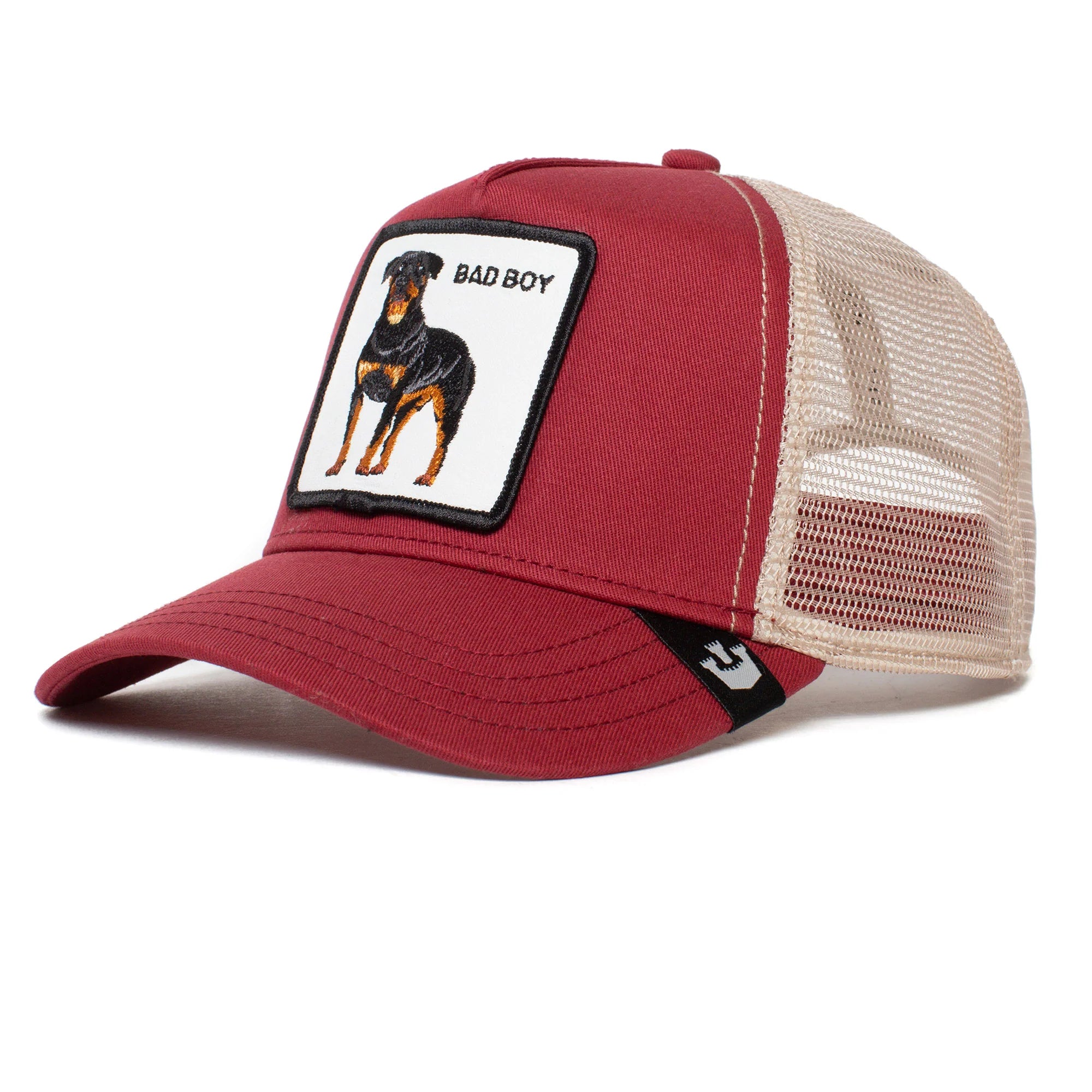 'Goorin Bros. The Baddest Boy Trucker Hat' in 'Red/White' colour