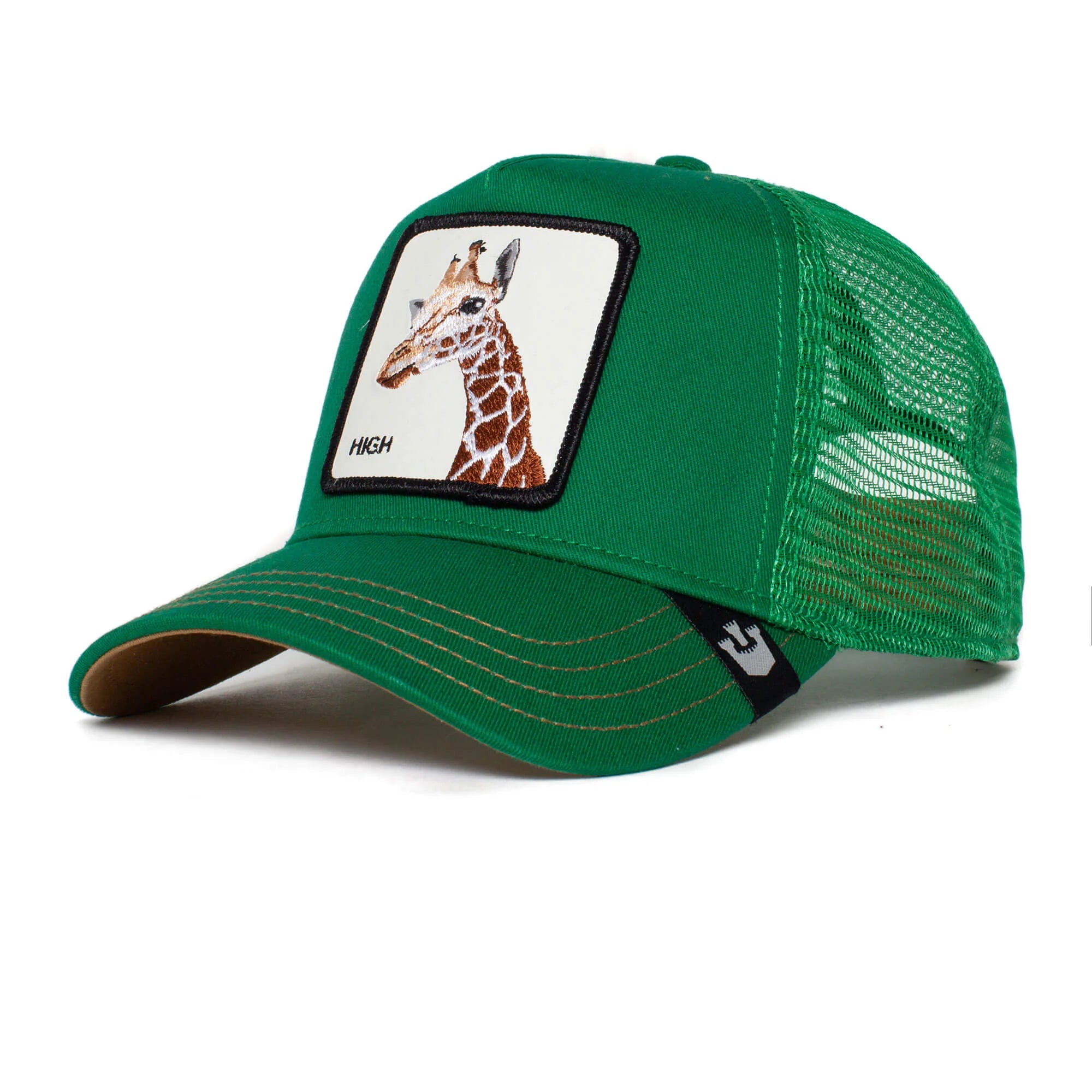 'Goorin Bros. The Giraffe Trucker Hat' in 'Green' colour