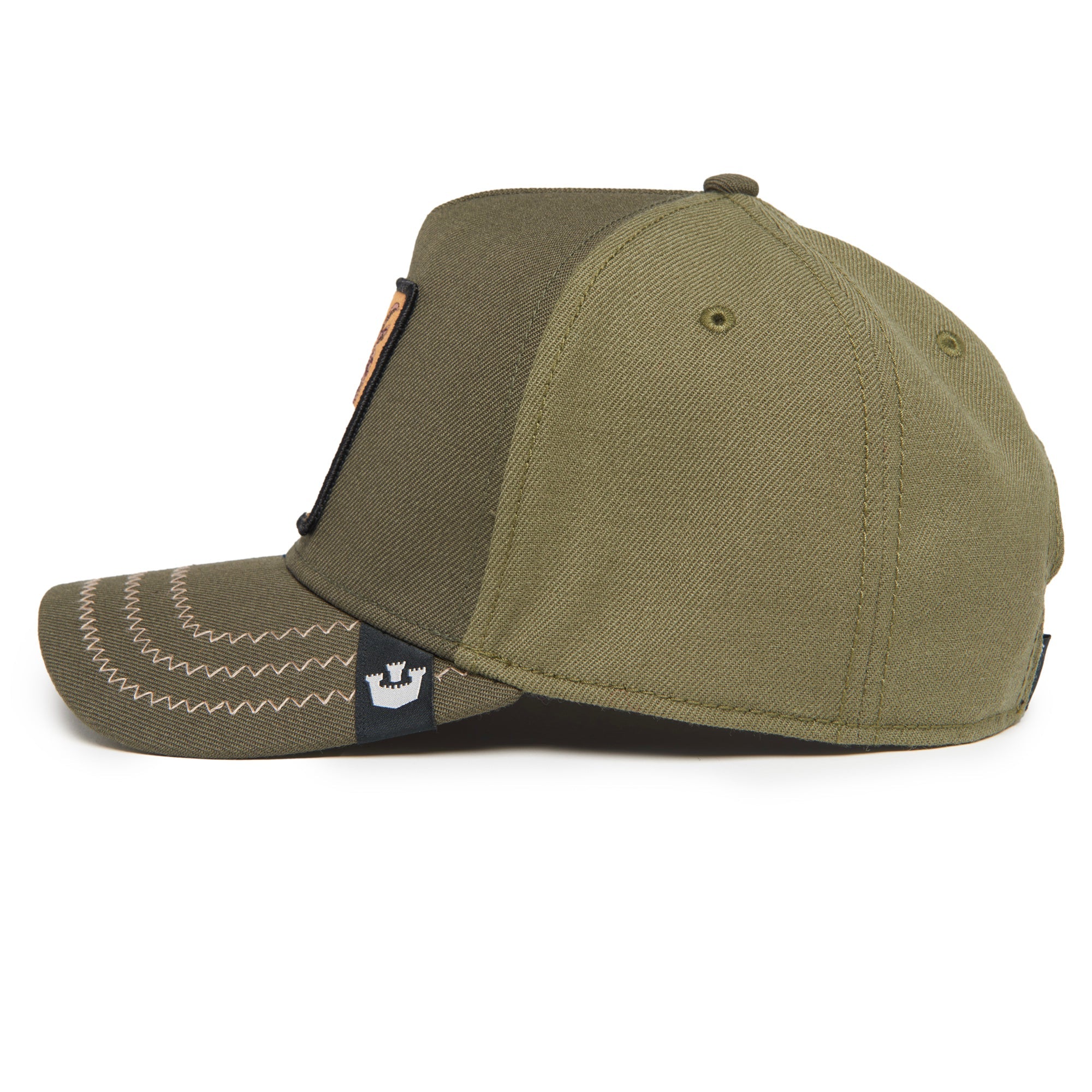 'Goorin Bros. Field 100 Cock Twill Cap' in 'Moss' colour