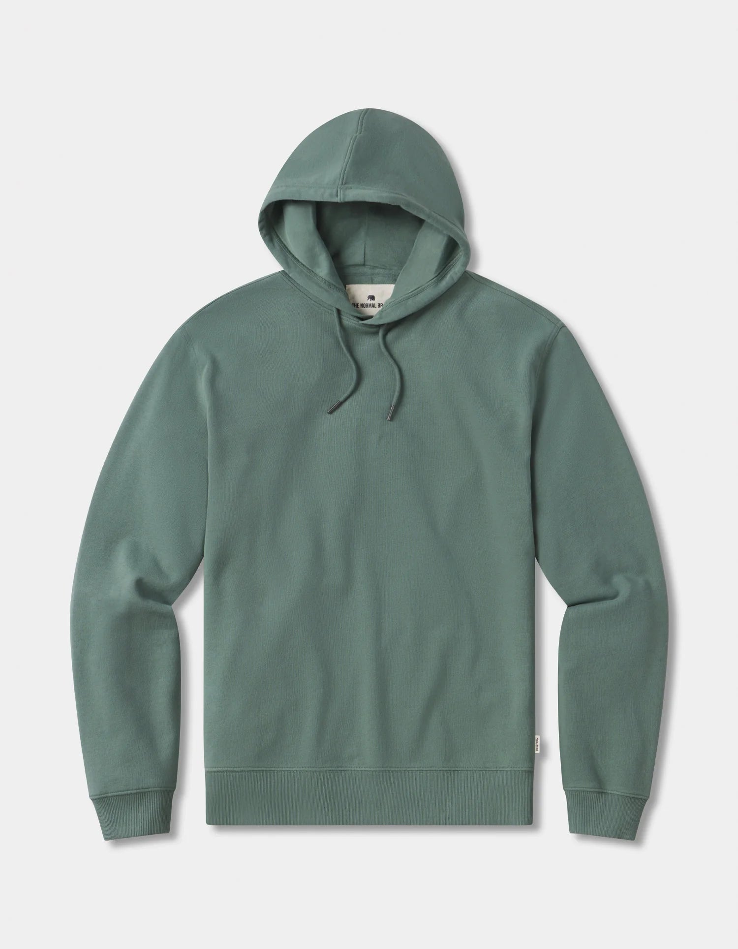 'The Normal Brand Cole Terry Hoodie' in 'Pine' colour