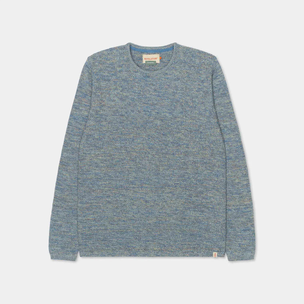 'Revolution 6009 Knit Sweater' in 'Blue' colour