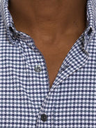 Robert Graham Fantoni Button Up L/S Dress Shirt - Grey/Blue - 4 - Tops - Button Up Dress Shirt