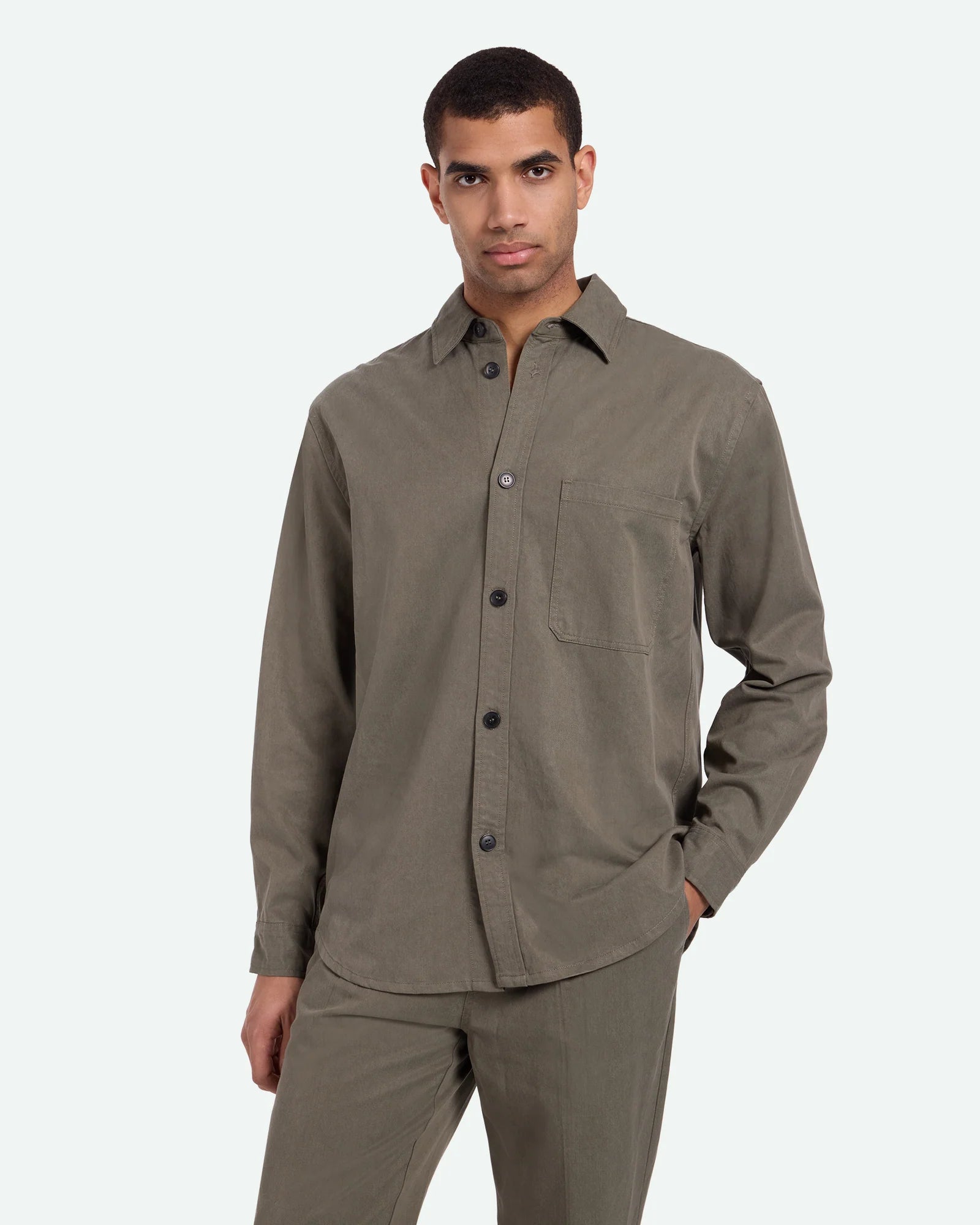 'Minimum Alonso 3750 Shirt' in 'Dusty Olive' Colour