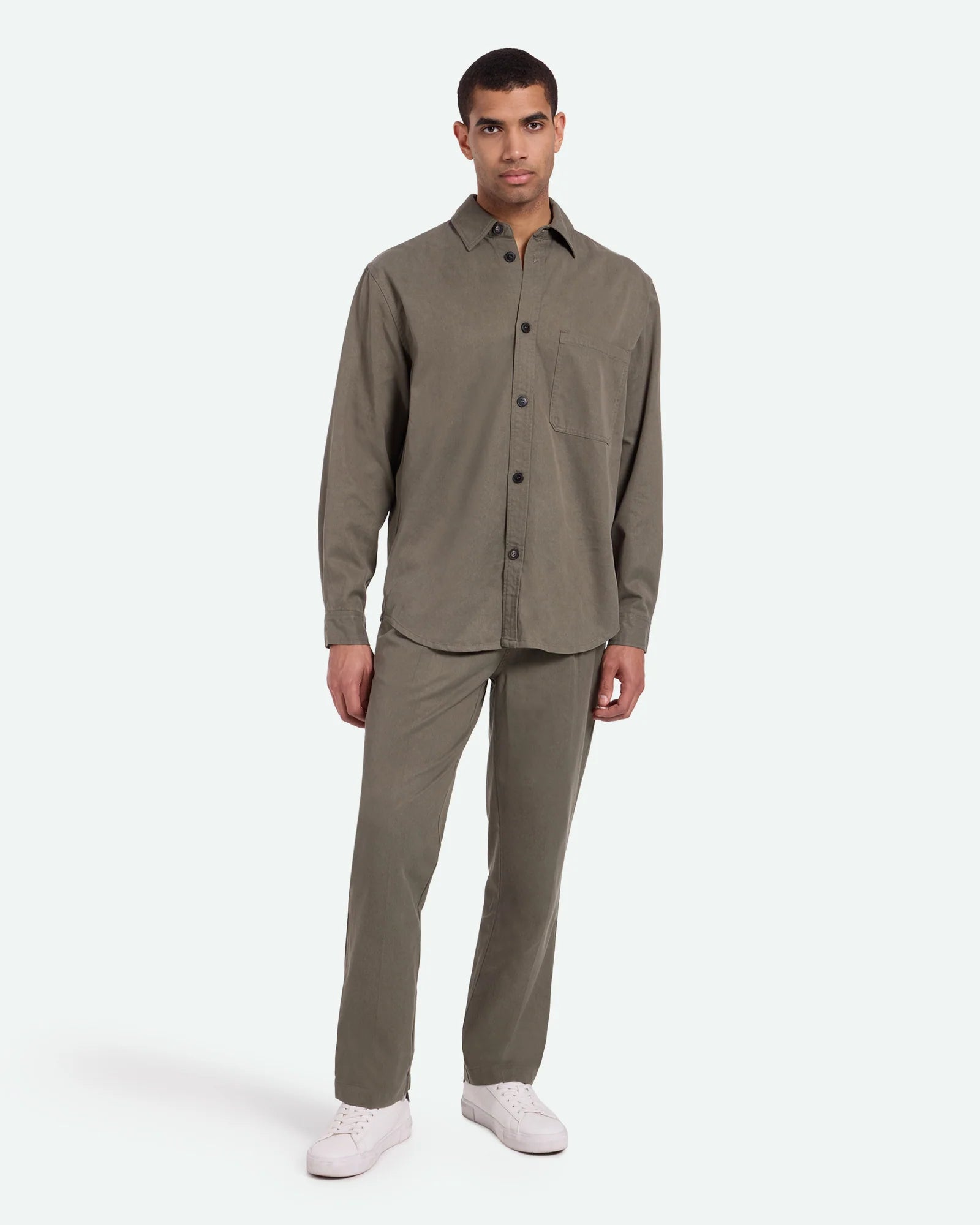 'Minimum Alonso 3750 Shirt' in 'Dusty Olive' Colour