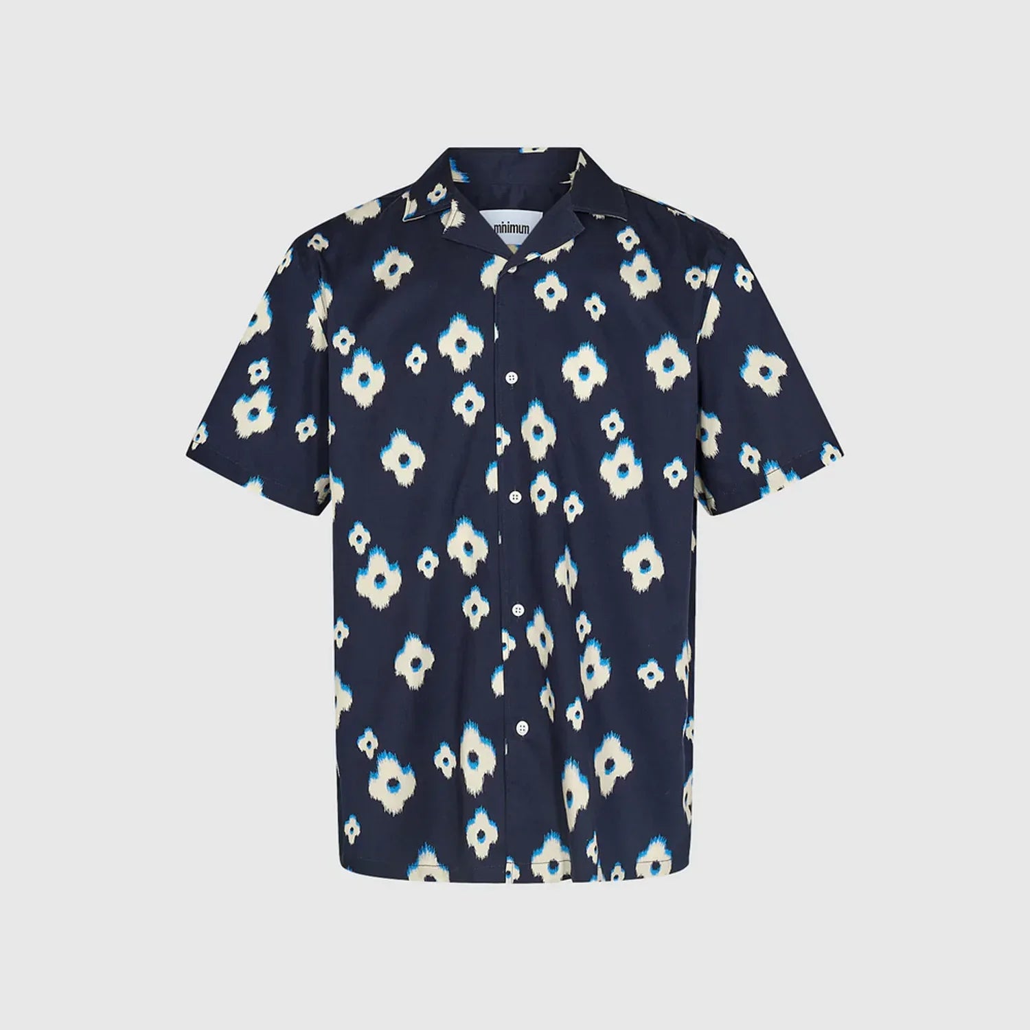 'MINIMUM Jole 9771 Short Sleeved Shirt' in 'Navy Blazer' colour