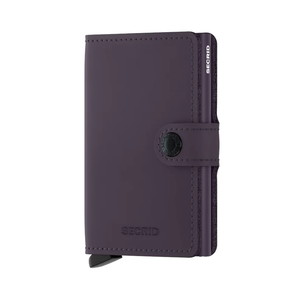 'Secrid Miniwallet - Matte' in 'Dark Purple' colour