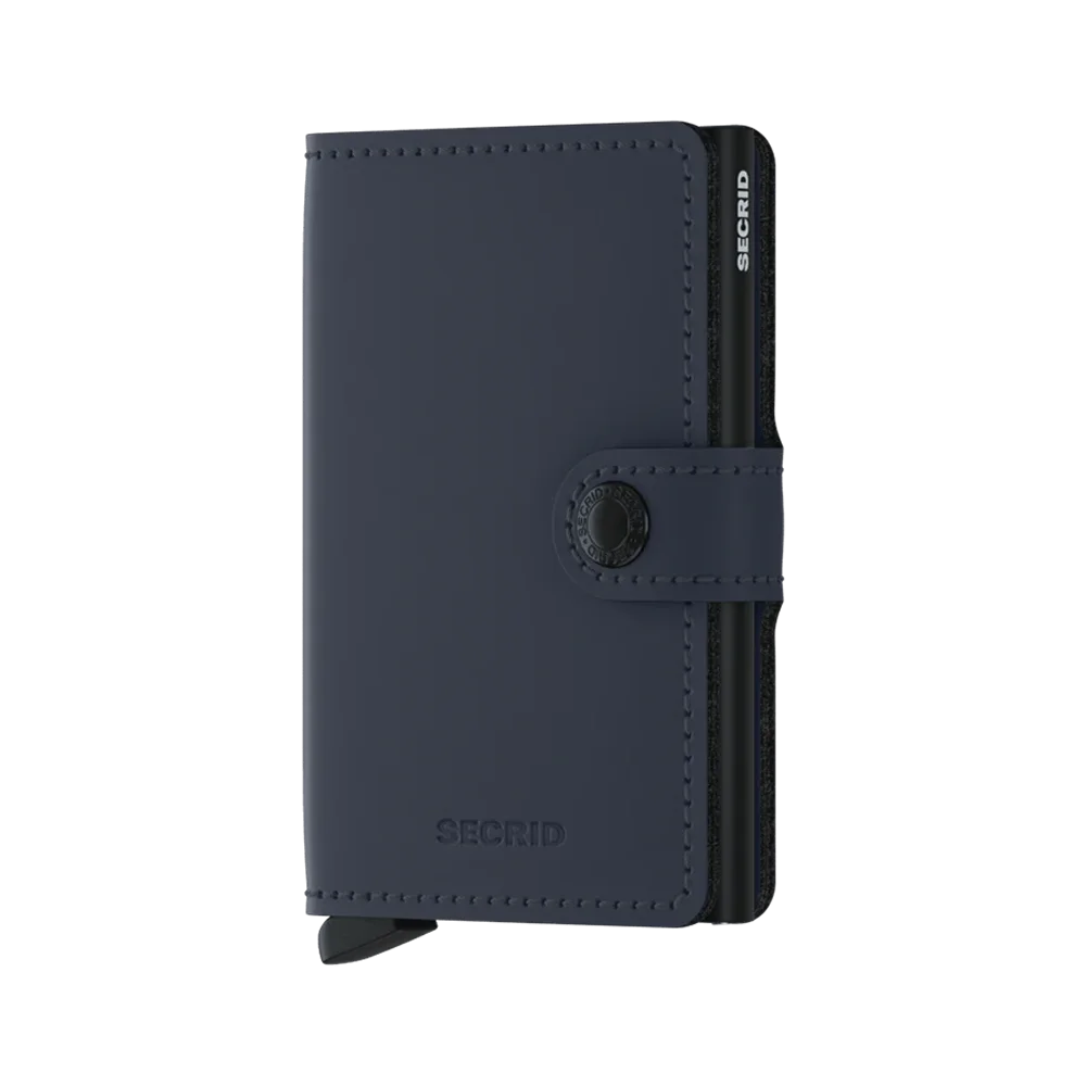 'Secrid Miniwallet - Matte' in 'Night Blue' colour