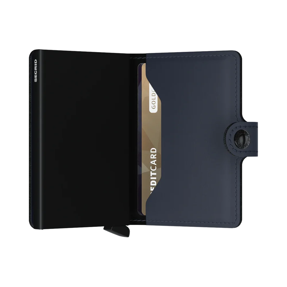 'Secrid Miniwallet - Matte' in 'Night Blue' colour