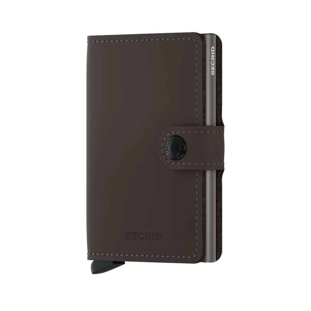 'Secrid Miniwallet - Matte' in 'Truffle' colour