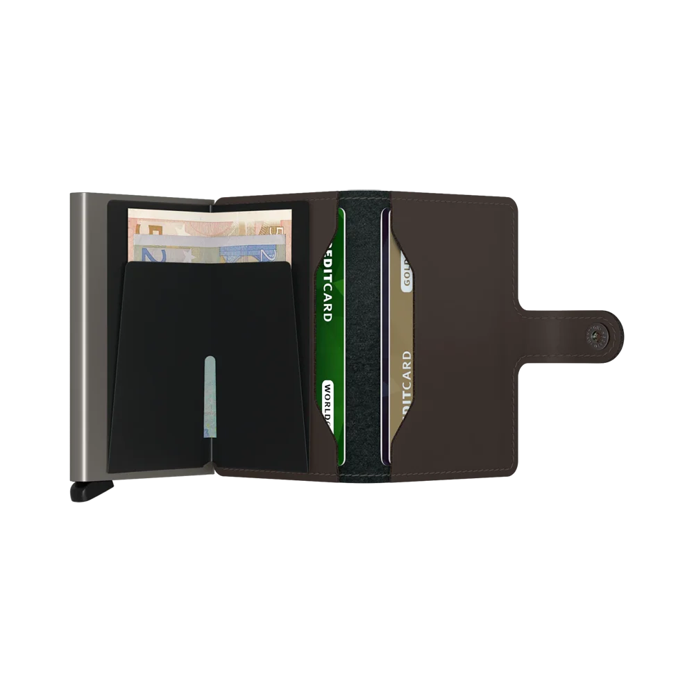 'Secrid Miniwallet - Matte' in 'Truffle' colour