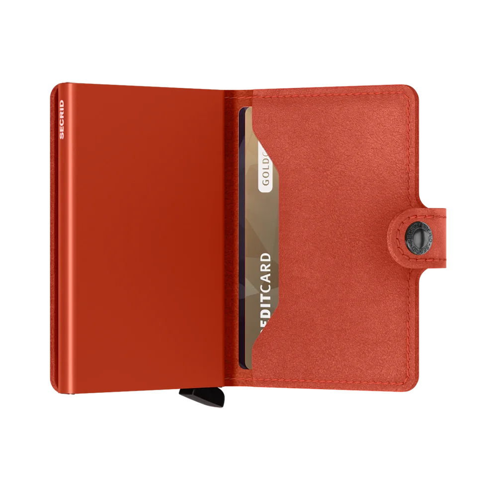 'Secrid Miniwallet - Original' in 'Orange' colour