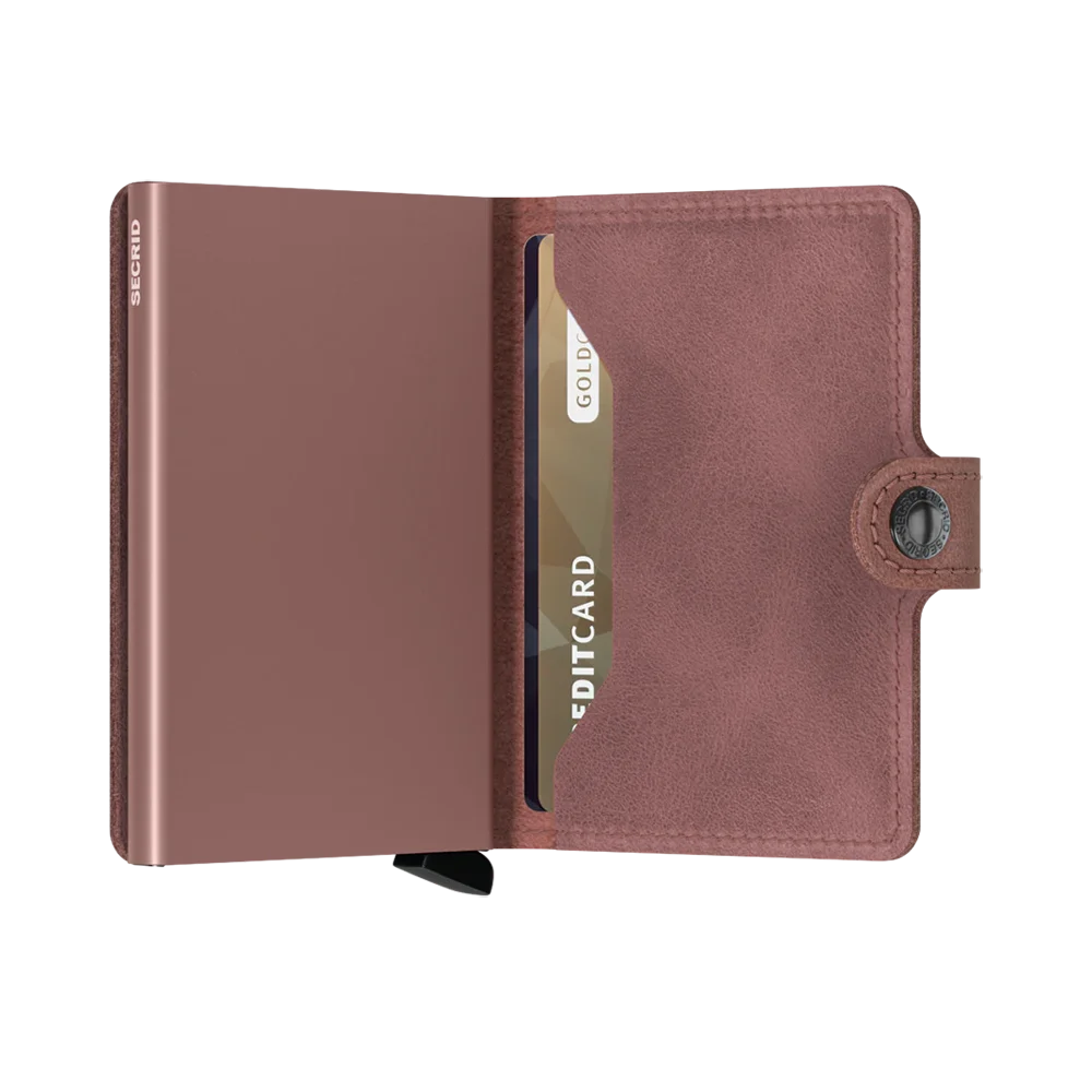 'Secrid Miniwallet - Vintage' in 'Mauve' colour