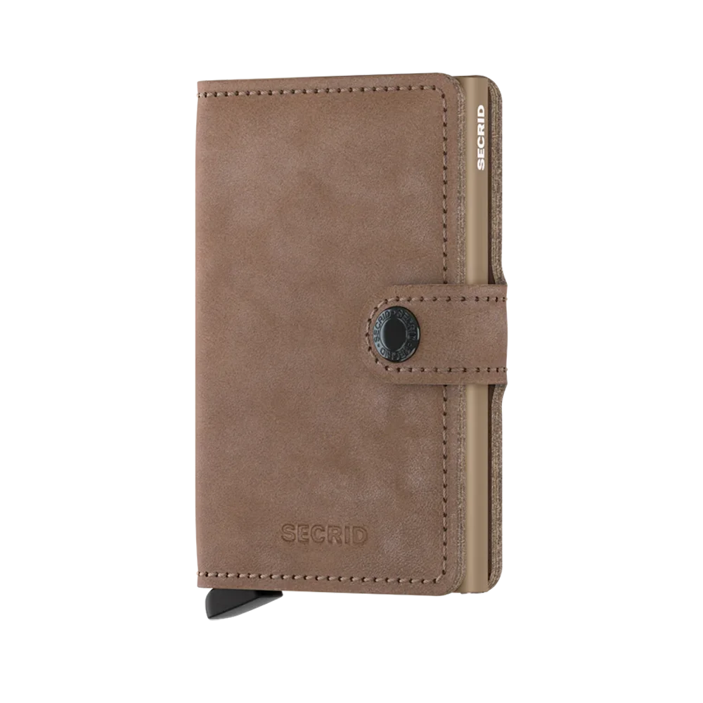 'Secrid Miniwallet - Vintage' in 'Taupe' colour