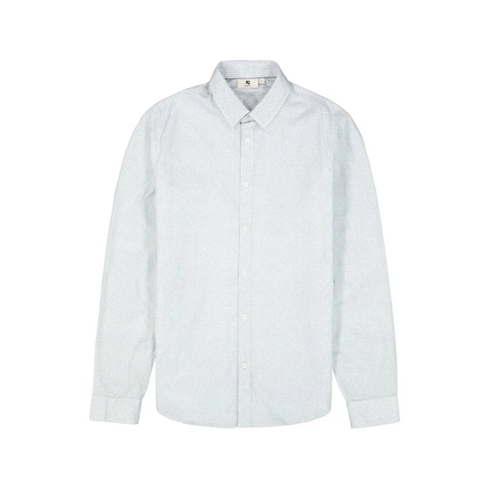 'Garcia N41281 Long Sleeve Button-Up Dress Shirt' in 'Dusty Blue' colour