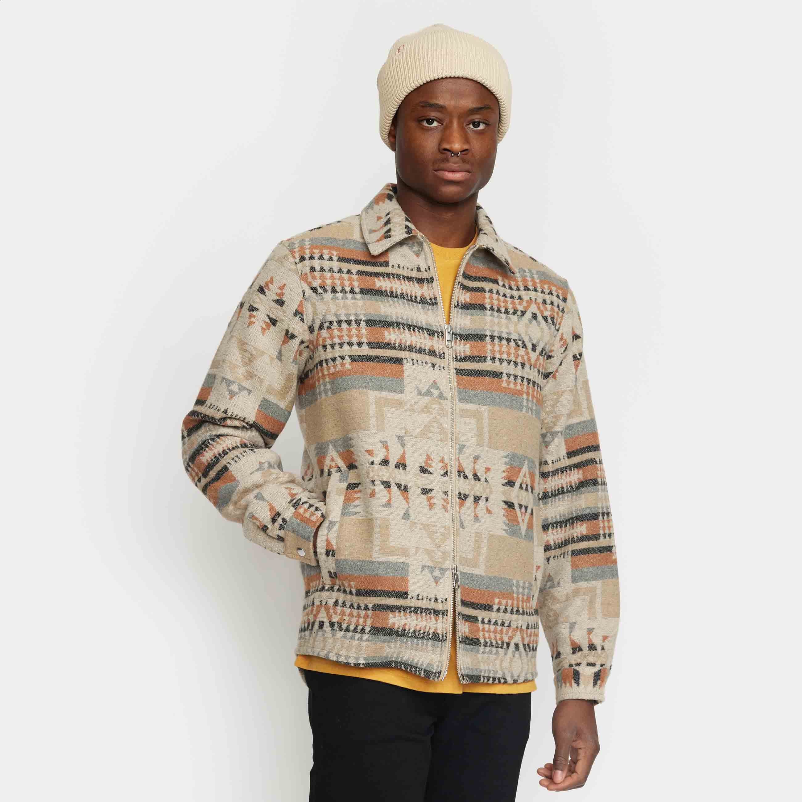 ‘Revolution 3149 Zipped Overshirt' in ‘Khaki’ colour