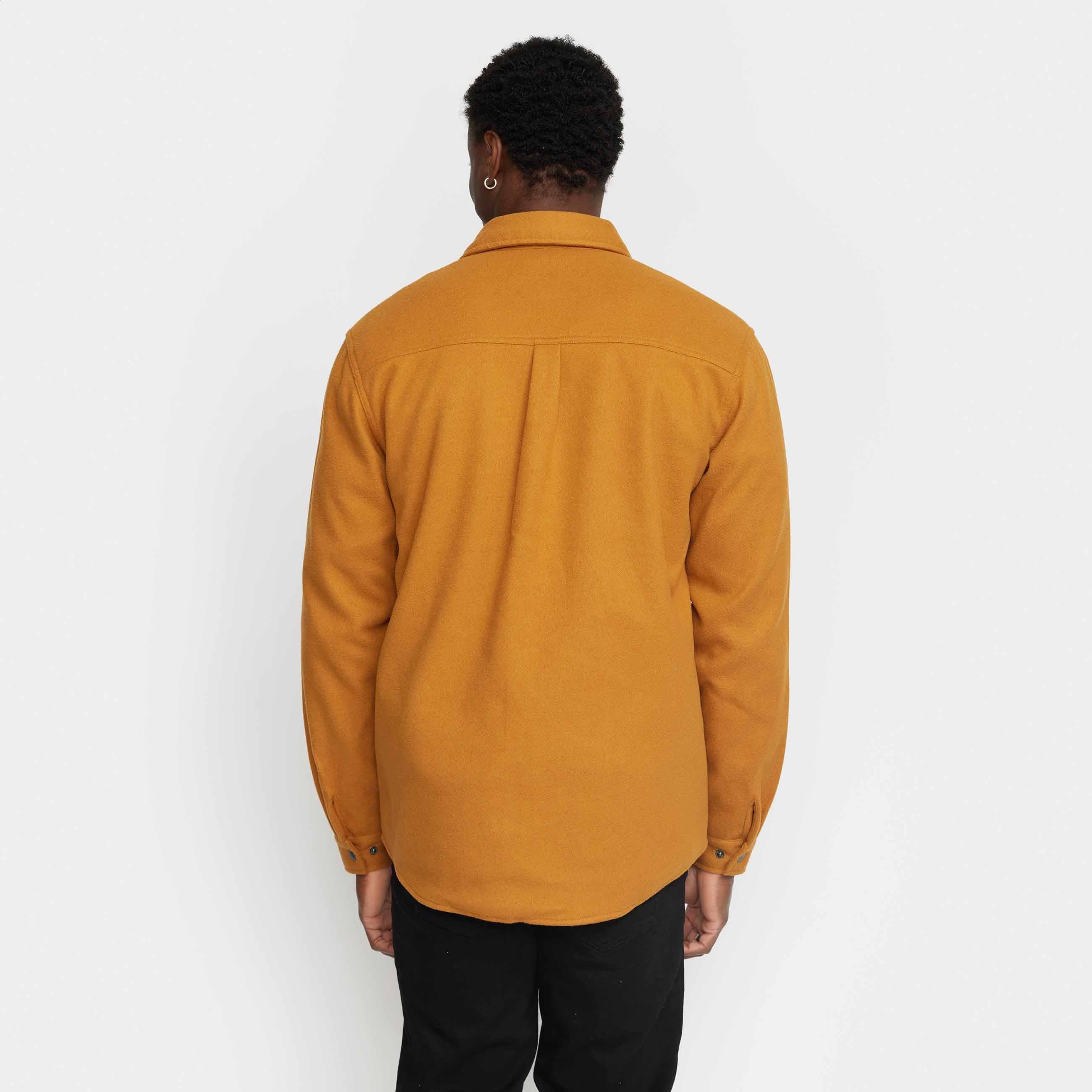 'Revolution 3136 Worker Overshirt' in 'yellow' in colour