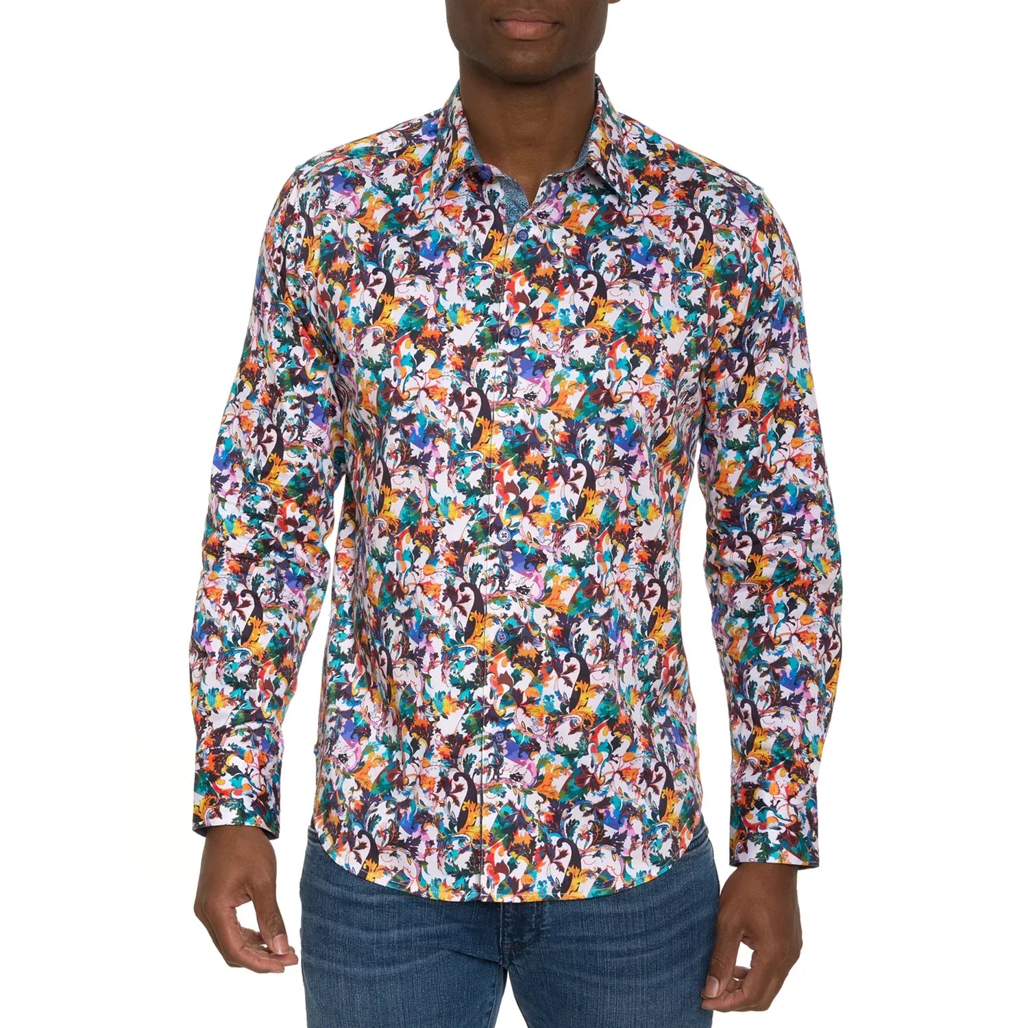 'Robert Graham Como Button Up L/S Dress Shirt' in 'Multi' colour
