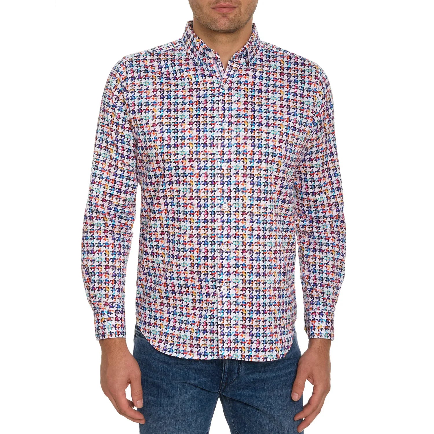 'Robert Graham Nathan Button Up L/S Dress Shirt' in 'Multi' colour