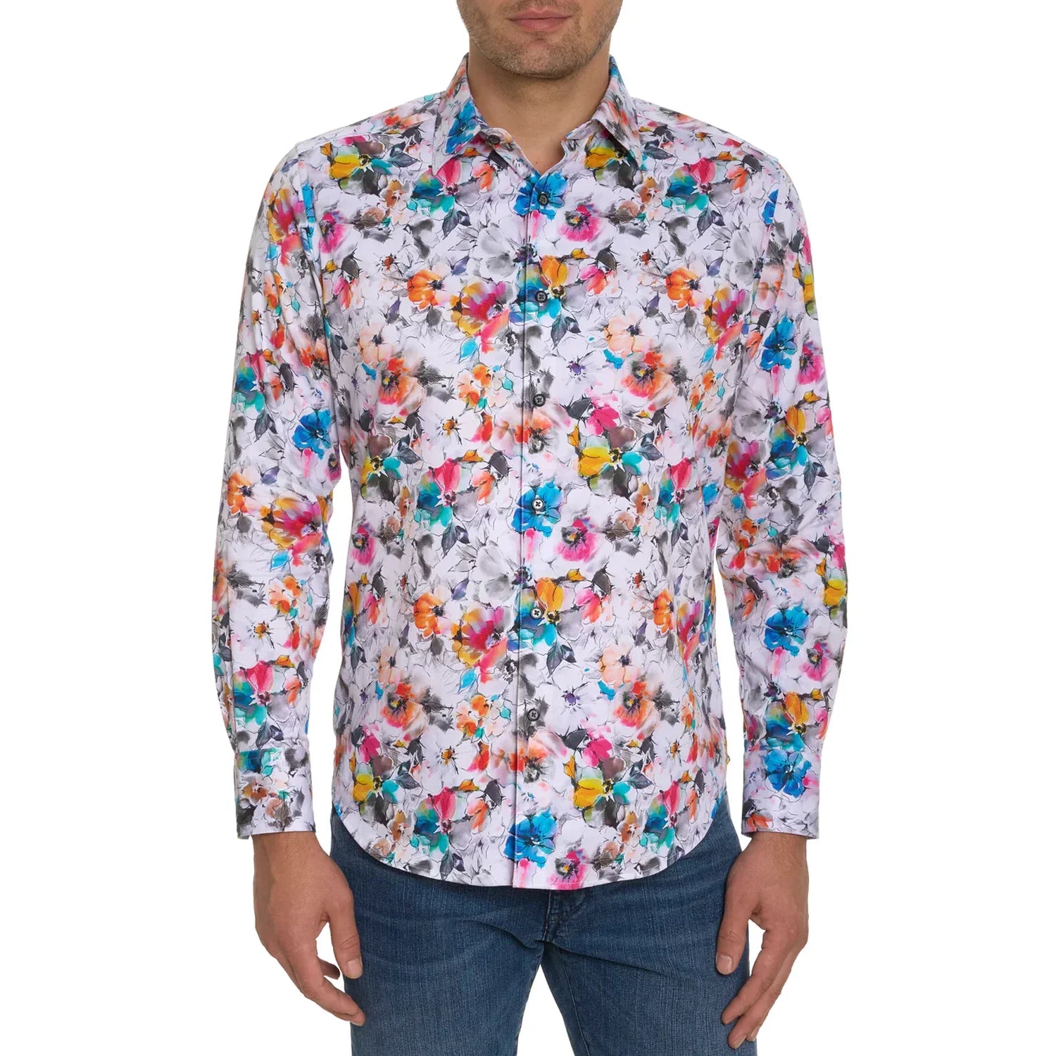 'Robert Graham Waldorf Button Up L/S Dress Shirt' in 'Multi' colour