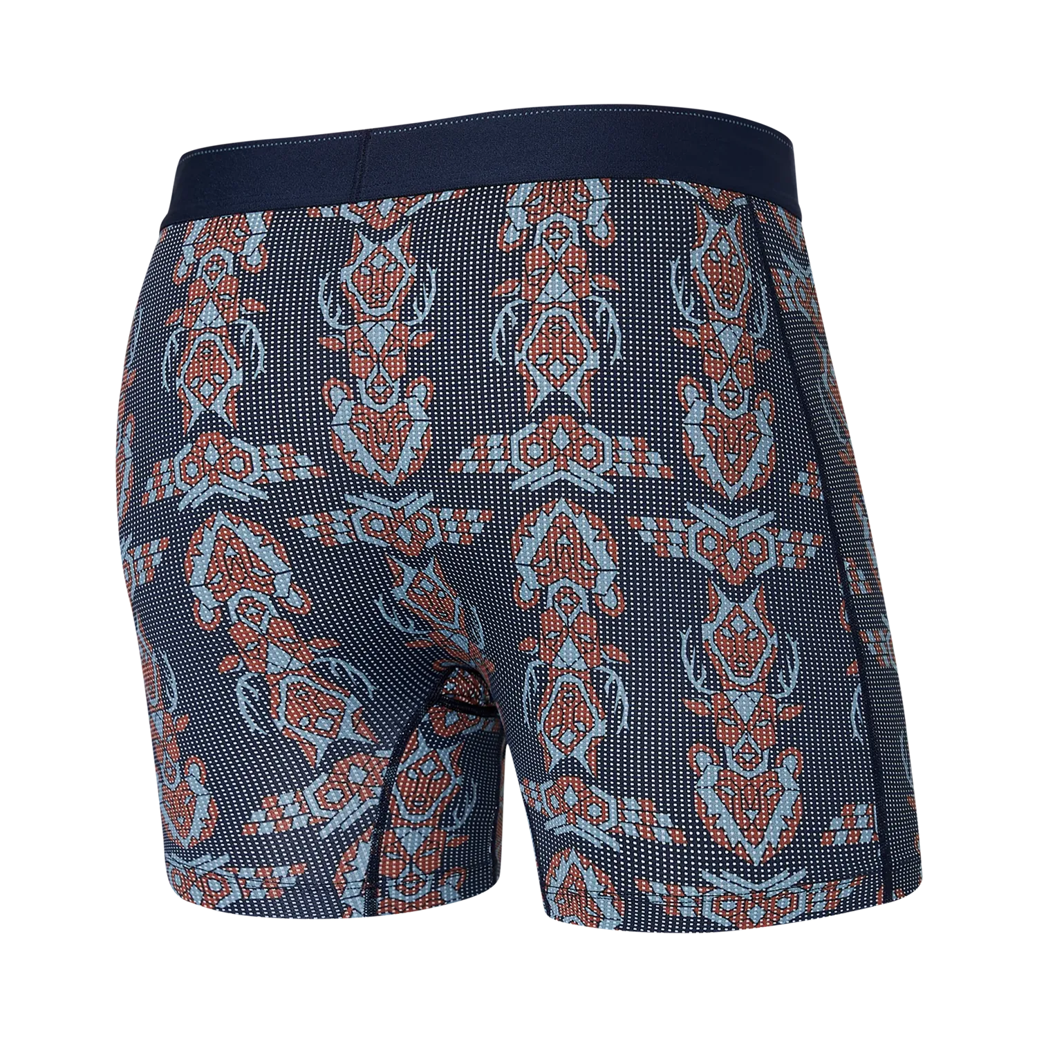 'SAXX Quest Quick Dry Mesh Boxer Brief - Animal Spirit' in 'Maritime' colour