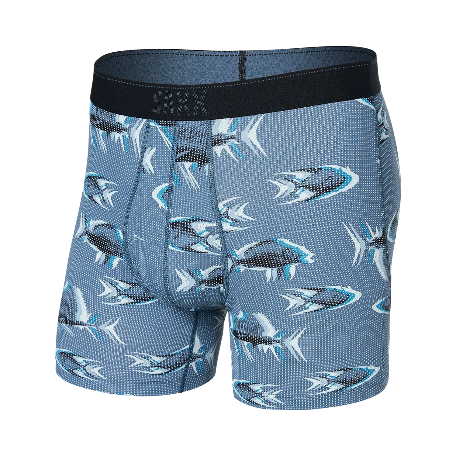 'SAXX Quest Quick Dry Mesh Boxer Brief - Scaled Up' in 'Twilight' colour