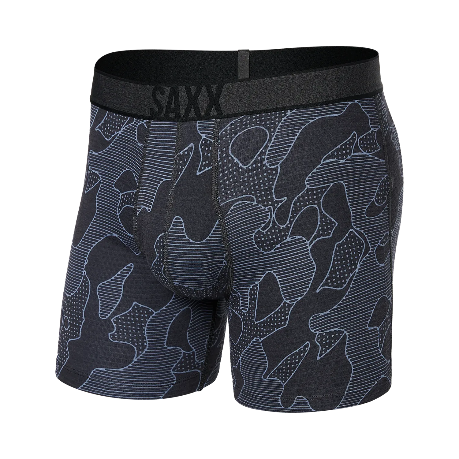 'SAXX Roast Master Mid Weight Boxer Brief - Po Mo Camo' in 'Twilight' colour