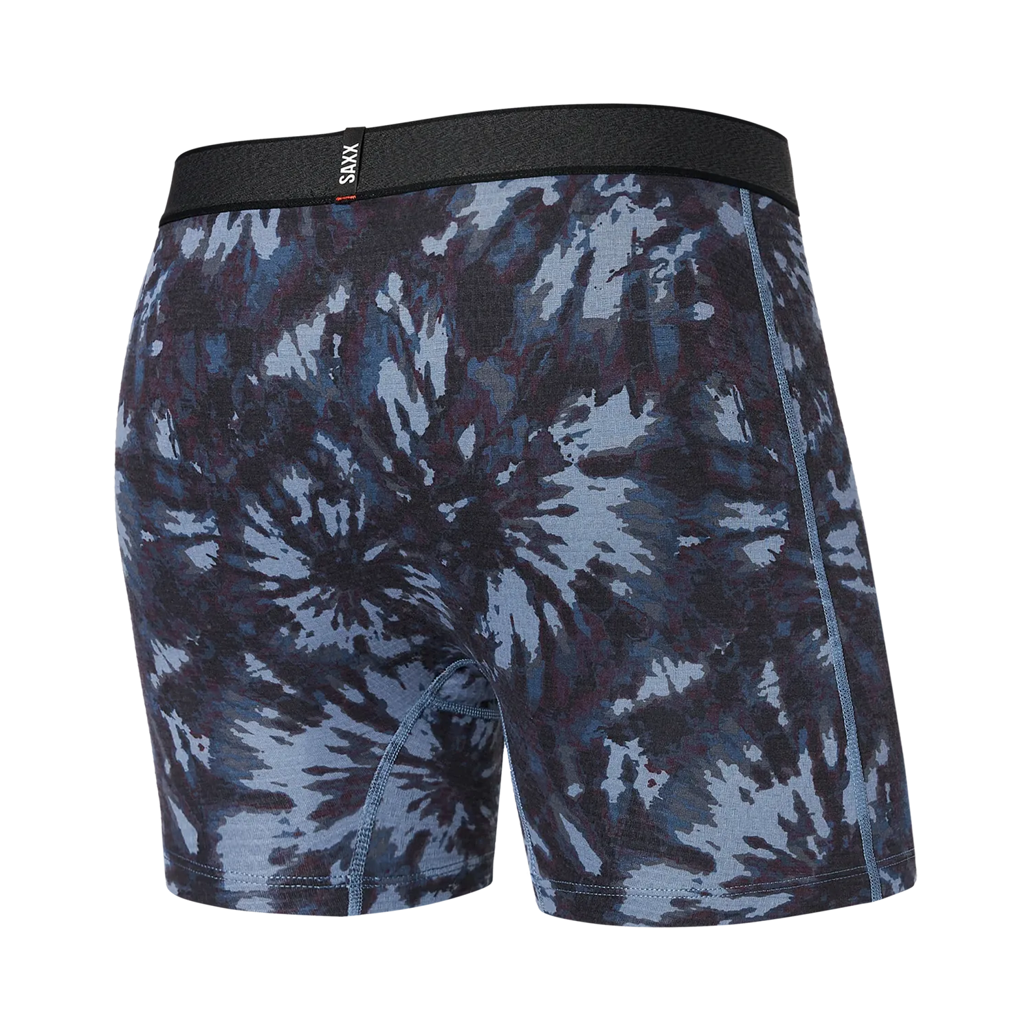 'SAXX Roast Master Mid Weight Boxer Brief - Snow Burst Tie Dye' in 'Grey' colour