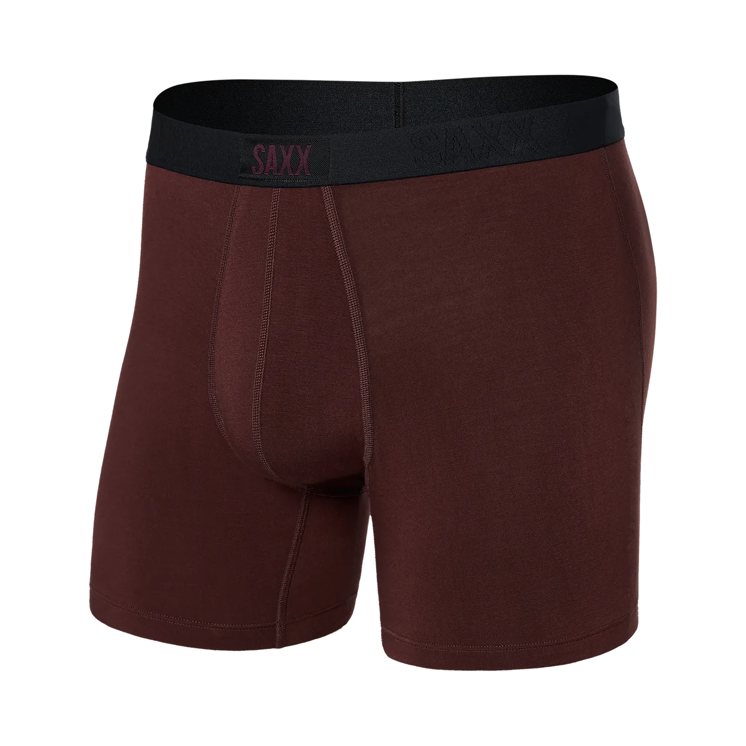 'SAXX Vibe Super Soft Boxer Brief - Fudge' in 'Fudge' colour