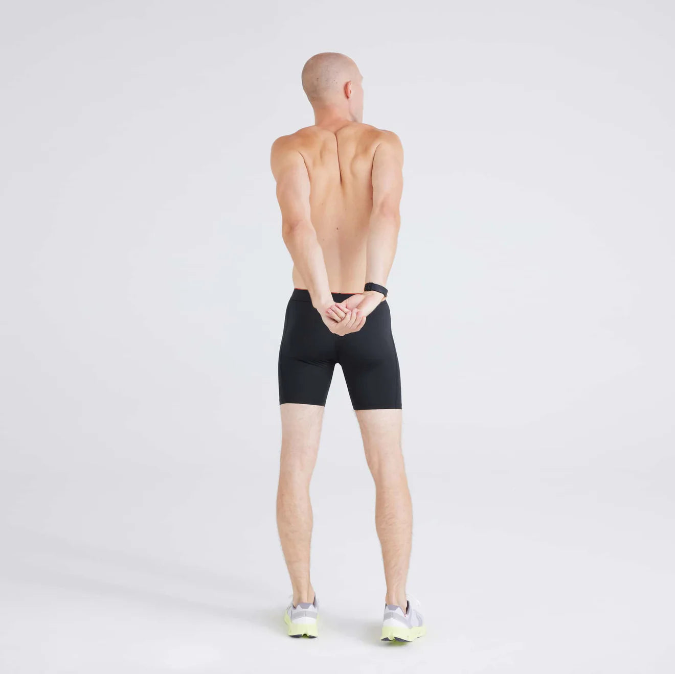 'Saxx Multi-Sport Mesh Boxer Briefs' in 'Black' colour