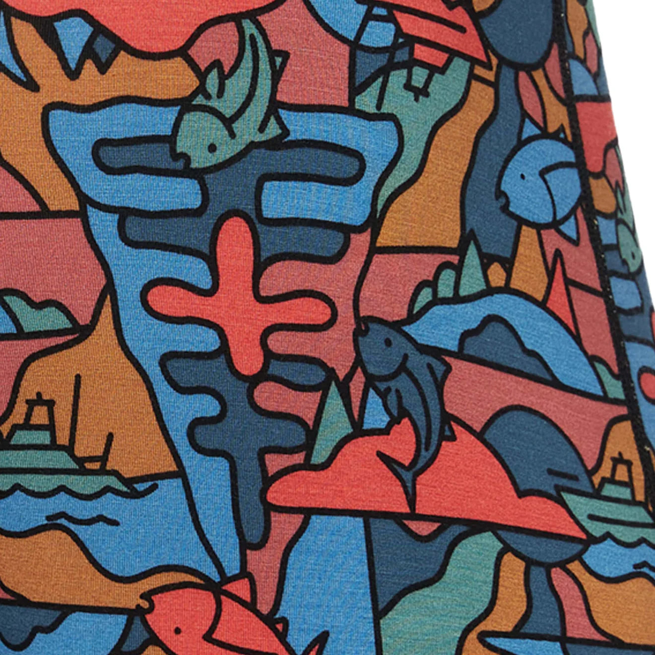 'SAXX Ultra Boxer Brief' with 'Over the River' print