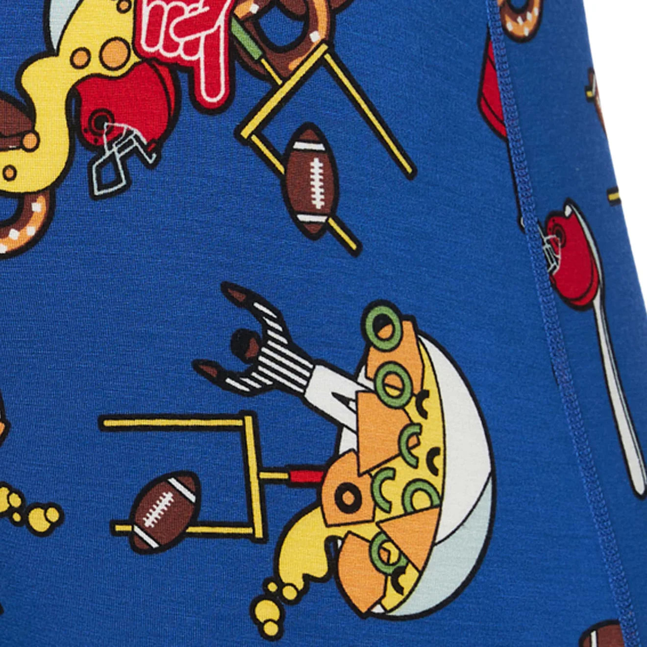 'SAXX Ultra Boxer Brief' with 'Colbalt Souper Bowl' print