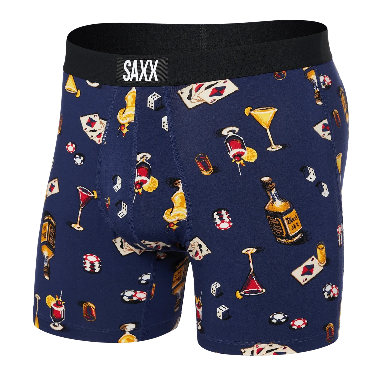 'SAXX Ultra Boxer Brief' with 'Astro Blue Vice Squad' print