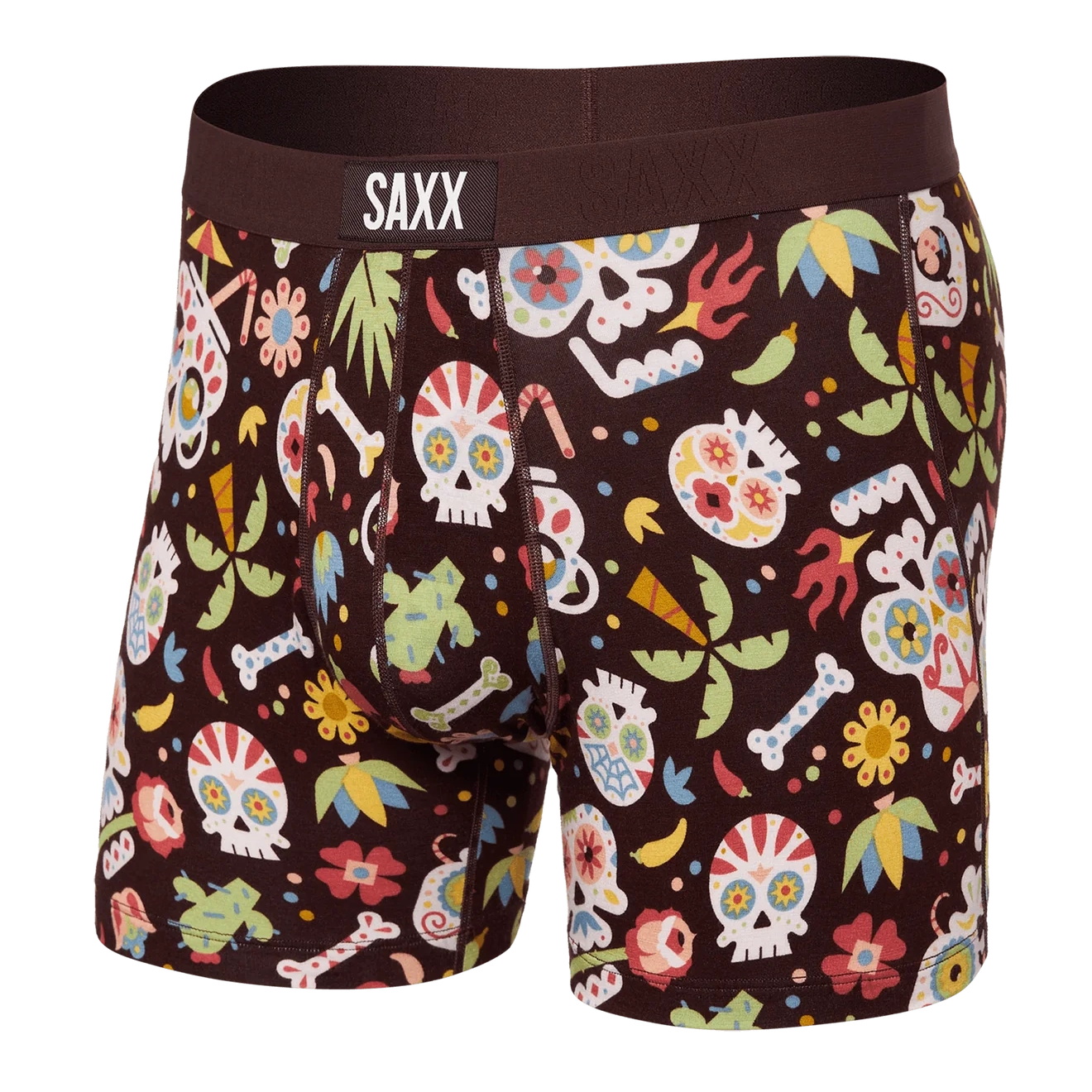 'SAXX Vibe Boxer Brief' with 'Fudge Dia De Los Muertos' print