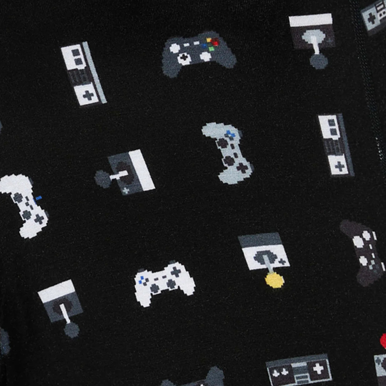 'SAXX Vibe Xtra Boxer Brief' with 'Black Gamer' print